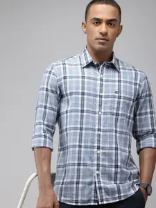 Arrow Sport Pure Cotton Manhattan Slim Fit Checked Casual Shirt