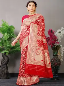 Anouk Ethnic Motifs Woven Design Zari Paithani Saree