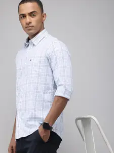 Arrow Sport Pure Cotton Manhattan Slim Fit Checked Casual Shirt