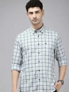 Arrow Sport Slim Fit Tartan Checked Pure Cotton Casual Shirt