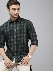 Arrow Sport Slim Fit Tartan Checked Pure Cotton Casual Shirt