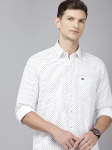 Arrow Sport Manhattan Slim Fit Micro Ditsy Printed Pure Cotton Casual Shirt