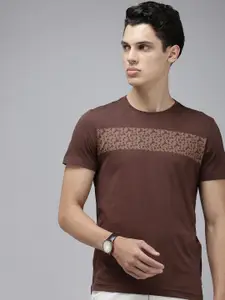 Arrow Sport Geometric Printed Pure Cotton T-shirt