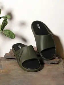 OZZOH Men Rubber Sliders