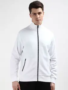 Calvin Klein Men Stand Collar Sporty Jacket with Embroidered