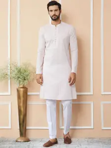 See Designs Embroidered Regular Thread Work Pure Cotton Kurta with Pyjamas