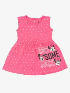 Bodycare Polka Dot Print Cotton A-Line Dress
