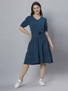 Roadster Round Neck A-Line Dresses