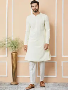 See Designs Floral Embroidered Regular Thread Work Kurta with Pyjamas