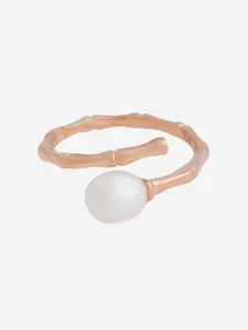 Kushal's Fashion Jewellery Rose Gold-Plated Finger Ring