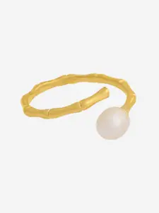 Kushal's Fashion Jewellery Gold-Plated Finger Ring