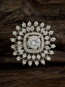 Kushal's Fashion Jewellery Gold-Plated Cubic Zirconia-Embellished Bridal Finger Ring