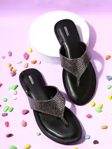 Anouk Women Embellished T-Strap Flats