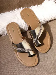 Anouk Women Textured One Toe Flats