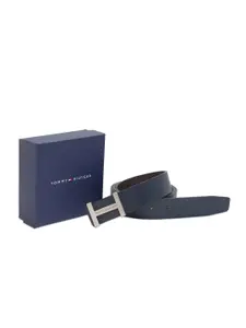Tommy Hilfiger Men Solid Push Pin Closure Formal Belt