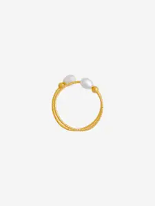 Kushal's Fashion Jewellery Gold-Plated Finger Ring