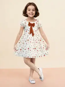 Toonyport Floral Print A-Line Dress