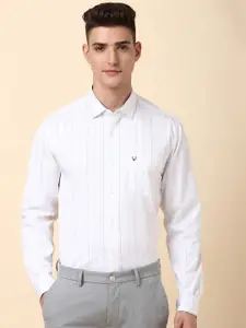 Allen Solly Men Striped Spread Collar Cotton Slim Fit Formal Shirt