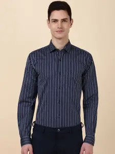 Allen Solly Men Striped Spread Collar Cotton Slim Fit Formal Shirt