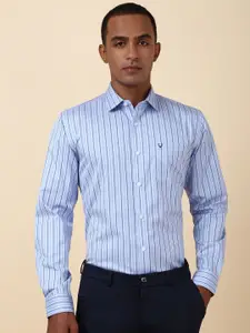 Allen Solly Men Vertical Striped Spread Collar Pocket Cotton Formal Shirt