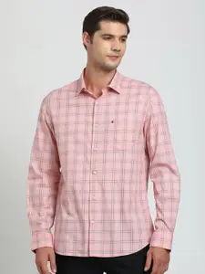 Turtle Men Tartan Checks Spread Collar Pure Cotton Casual Shirt