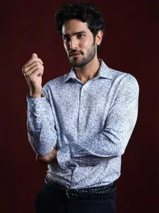 Turtle Men Floral Printed Spread Collar Casual Shirt