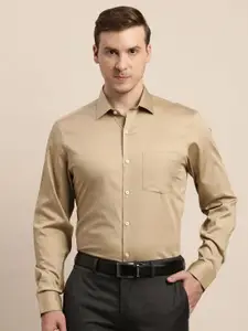 Turtle Men Solid Spread Collar Formal Shirt