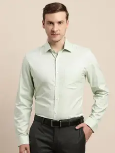 Turtle Men Solid Spread Collar Formal Shirt