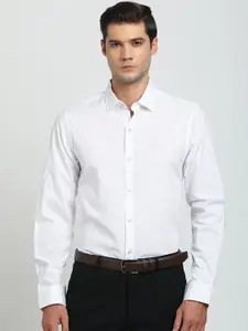 Turtle Men Solid Spread Collar Formal Shirt