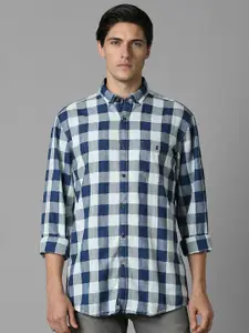 Louis Philippe Jeans Men Slim Fit Buffalo Checks Opaque Checked Casual Shirt