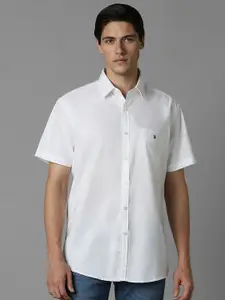 Louis Philippe Sport Men Solid Pure Cotton Slim Fit Casual Shirt