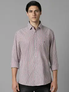 Louis Philippe Sport Men Striped Pure Cotton Slim Fit Casual Shirt