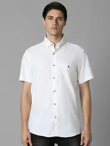 Louis Philippe Sport Men Solid Cotton Slim Fit Casual Shirt