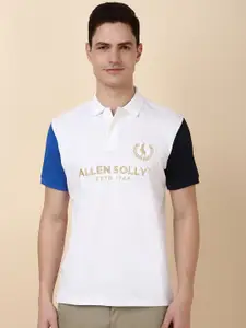 Allen Solly Men Typography Printed Polo Collar T-shirt