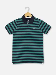 Allen Solly Junior Boys Striped Polo Collar T-shirt
