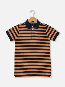 Allen Solly Junior Boys Striped Polo Collar T-shirt