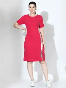 IUGA Round Neck Sheath Dress