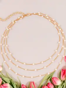 OOMPH Artificial Beads Layered Necklace