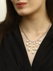 Adwitiya Collection Adwitiya Gold-Plated Linked Necklace