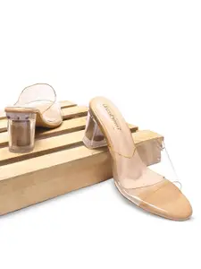 DressBerry Round Toe Block Heeled Pumps