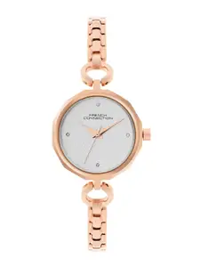 French Connection Women Dial & Stainless Steel Straps Analogue Watch FCN069SRGM