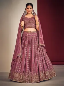 ODETTE Embellished Sequinned Ready to Wear Lehenga & Blouse With Dupatta