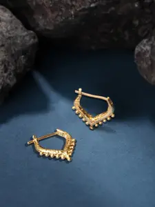 Accessorize Gold-Plated Contemporary Shaped Hoop Earrings