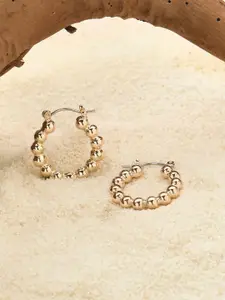 Accessorize Gold-Plated Circular Hoop Earrings