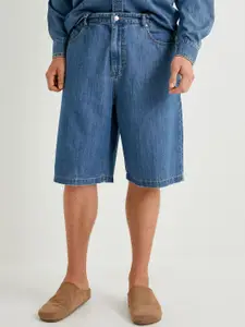 Koton Men Mid-Rise Cotton Denim Shorts