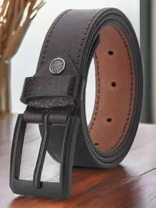 The Roadster Lifestyle Co. Men Textured Tang Closure Belt