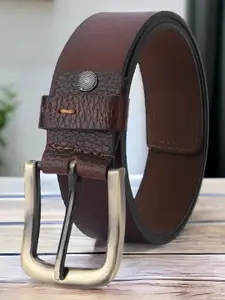 The Roadster Lifestyle Co. Men Solid Tang Closure Belt