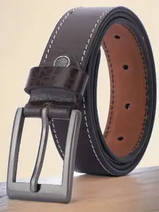 The Roadster Lifestyle Co Men Solid Tang Closure Belt