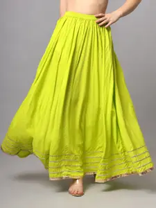 KALINI Embellished Flared Maxi Skirts