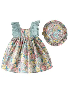 StyleCast x Revolte Girls Floral Print Fit & Flare Dress